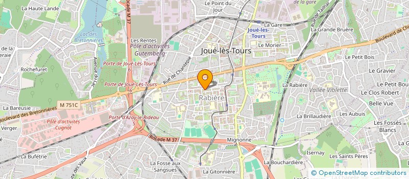 localisation de l'entreprise MONSIEUR AYMAN JAMIR  JOUE-LES-TOURS