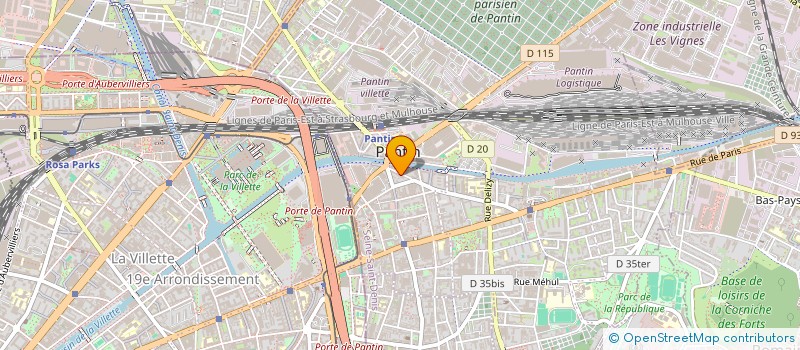 localisation de l'entreprise MONSIEUR AYMAN MAHMOUD  PANTIN