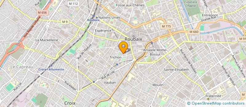 localisation de l'entreprise MONSIEUR AYMAN MARTIL  ROUBAIX