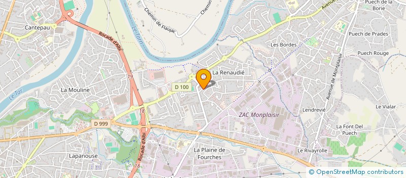 localisation de l'entreprise MONSIEUR AYMAN MEBERBECHE  ALBI