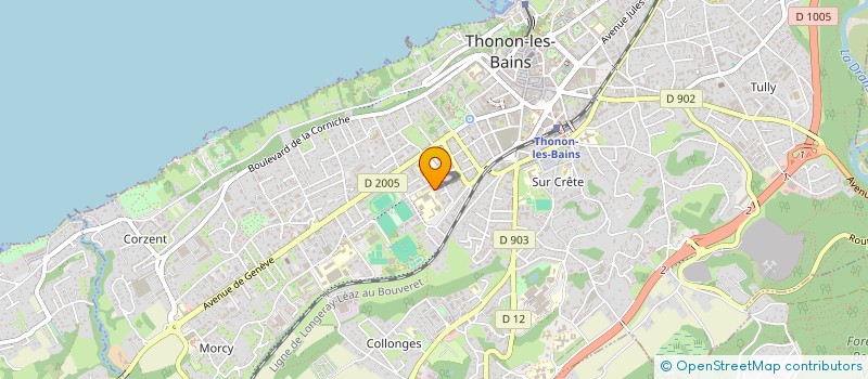 localisation de l'entreprise MONSIEUR AYMAN MONNIER à THONON-LES-BAINS