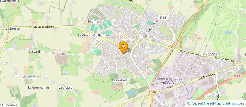 localisation de l'entreprise MONSIEUR AYMAN NAJIM  LE RHEU