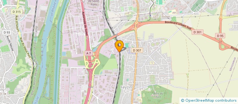 localisation de l'entreprise MONSIEUR AYMAN ROLDAN SADOUN  FEYZIN