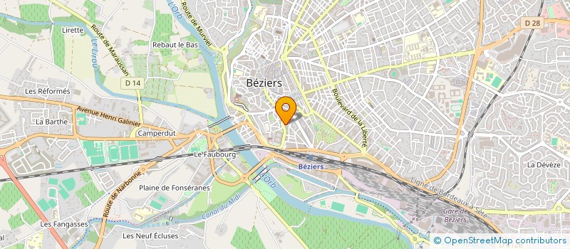 localisation de l'entreprise MONSIEUR AYMAN SOLTAN  BEZIERS