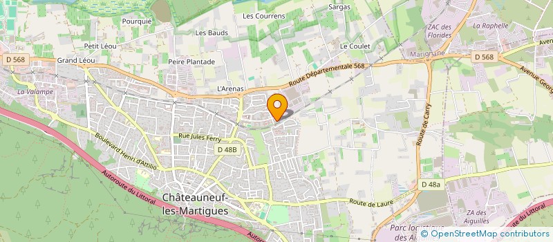 localisation de l'entreprise MONSIEUR AYMANE AMRANI  CHATEAUNEUF-LES-MARTIGUES