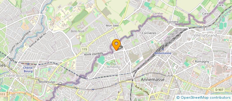 localisation de l'entreprise MONSIEUR AYMANE BOUHLAL  AMBILLY