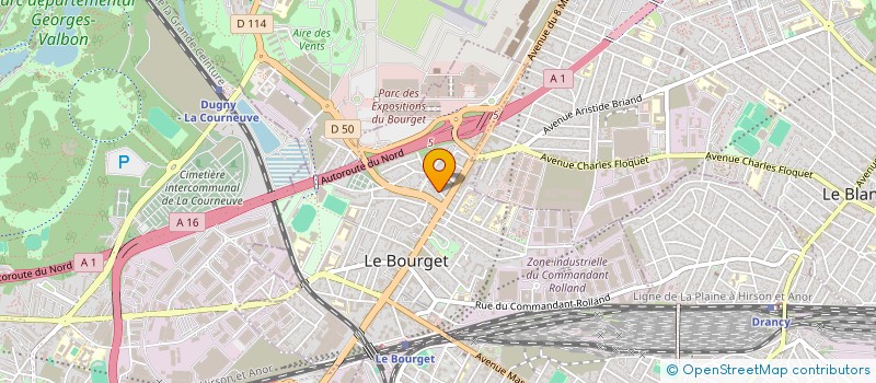 localisation de l'entreprise MONSIEUR AYMANE BOUZINA à LE BOURGET