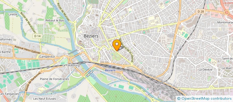 localisation de l'entreprise MONSIEUR AYMANE HAJJI MABAH  BEZIERS