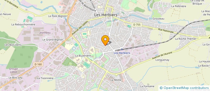 localisation de l'entreprise MONSIEUR AYMANE HOURIOUI à LES HERBIERS