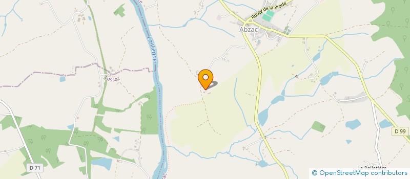 localisation de l'entreprise MONSIEUR AYMAR DE L'HERMITE  ABZAC