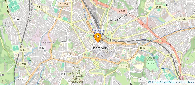 localisation de l'entreprise MONSIEUR AYMAR DE VEYRAC  CHAMBERY