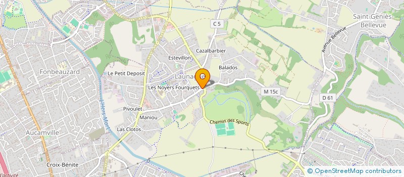 localisation de l'entreprise MONSIEUR AYMAR MANDOUKOU-OUGOUTA  LAUNAGUET