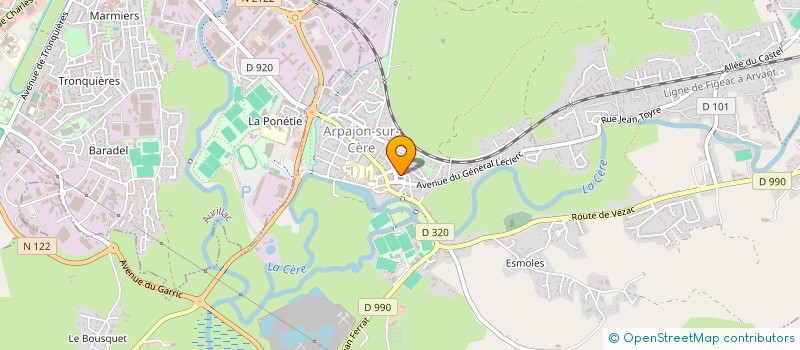 localisation de l'entreprise MONSIEUR AYMAR RAMBAUD à ARPAJON-SUR-CERE
