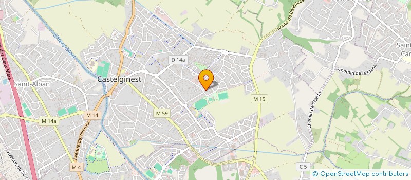 localisation de l'entreprise MONSIEUR AYMEN AMRI  CASTELGINEST