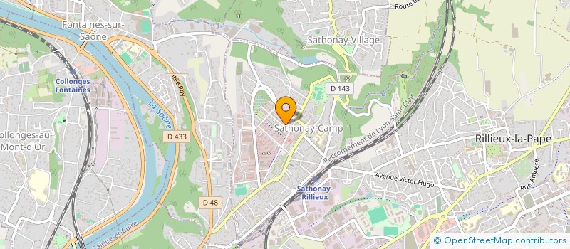 localisation de l'entreprise MONSIEUR AYMEN BENARFA  SATHONAY-CAMP