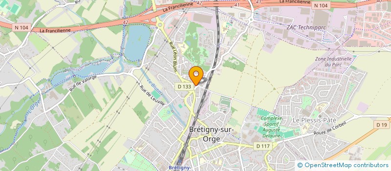 localisation de l'entreprise MONSIEUR AYMEN BENMOHAMED à BRETIGNY-SUR-ORGE