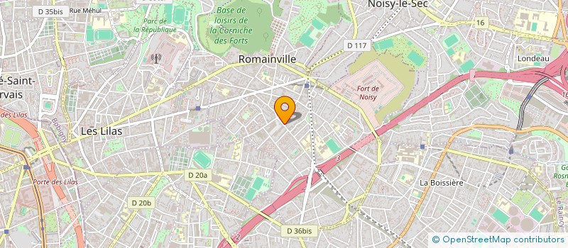 localisation de l'entreprise MONSIEUR AYMEN BOUFNINA à ROMAINVILLE