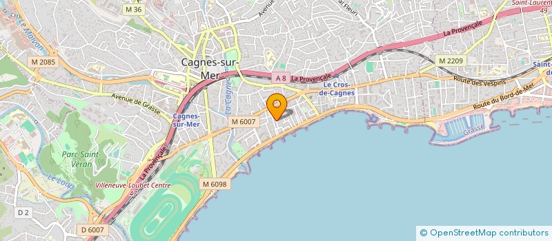 localisation de l'entreprise MONSIEUR AYMEN BOUSSAADA à CAGNES-SUR-MER