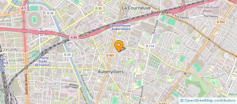 localisation de l'entreprise MONSIEUR AYMEN DARDOURI  AUBERVILLIERS