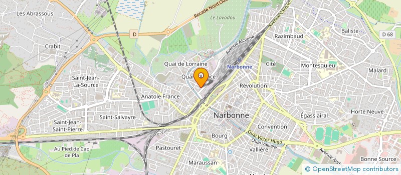 localisation de l'entreprise MONSIEUR AYMEN DJEBALI  NARBONNE