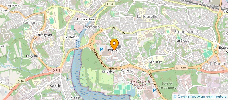 localisation de l'entreprise MONSIEUR AYMEN GAOUD  QUIMPER