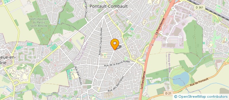 localisation de l'entreprise MONSIEUR AYMEN GUERDA  PONTAULT-COMBAULT
