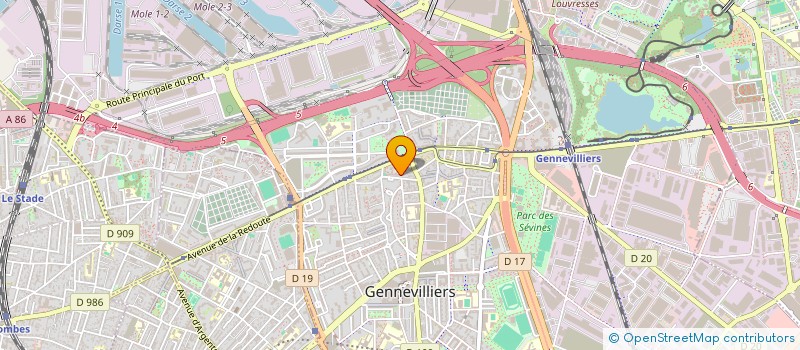 localisation de l'entreprise MONSIEUR AYMEN HADJ ALI à GENNEVILLIERS