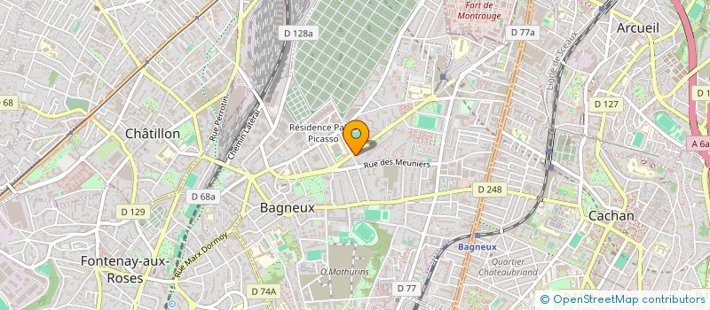 localisation de l'entreprise MONSIEUR AYMEN JABALLAH à BAGNEUX