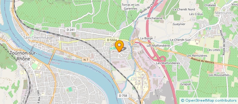 localisation de l'entreprise MONSIEUR AYMEN KAHLAOUI  TAIN-L'HERMITAGE