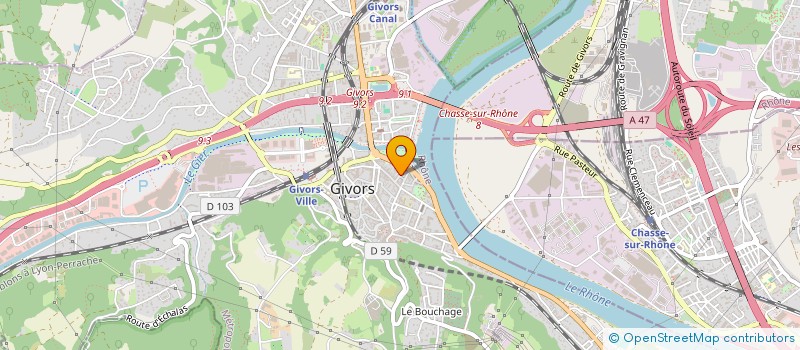 localisation de l'entreprise MONSIEUR AYMEN KHAMASSI  GIVORS