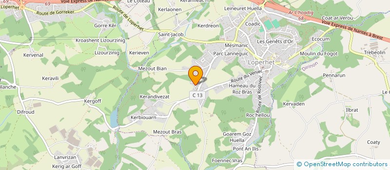 localisation de l'entreprise MONSIEUR AYMEN MANSOURI  LOPERHET