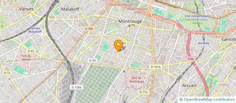 localisation de l'entreprise MONSIEUR AYMEN MILADI  MONTROUGE