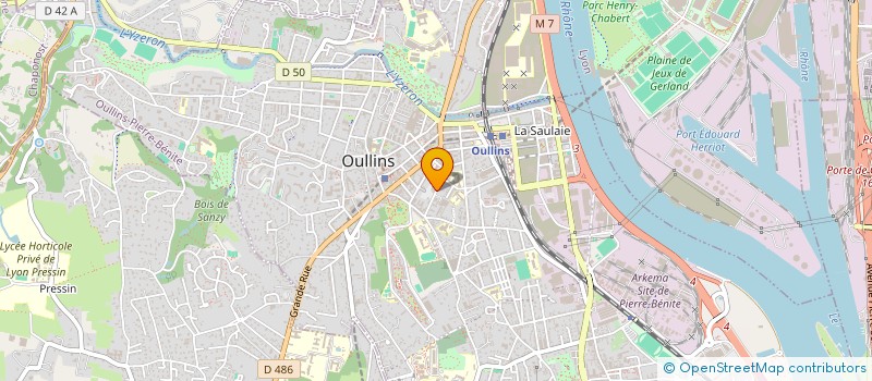 localisation de l'entreprise MONSIEUR AYMEN OTHMANI MARABOUT  OULLINS-PIERRE-BENITE