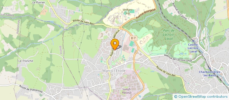 localisation de l'entreprise MONSIEUR AYMEN SALHI  MARCY-L'ETOILE