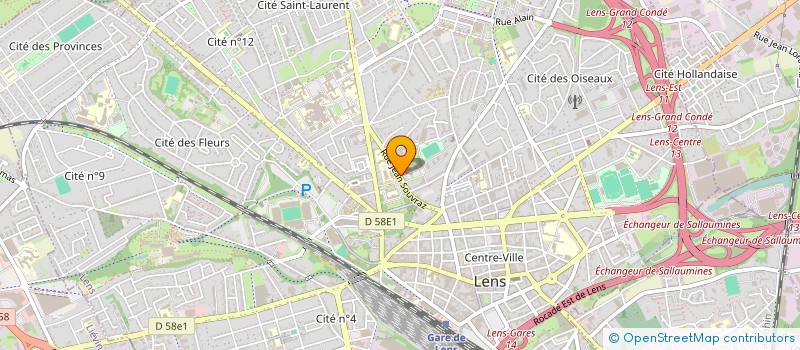 localisation de l'entreprise MONSIEUR AYMENE DJAFFRI  LENS