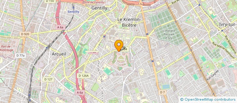 localisation de l'entreprise MONSIEUR AYMERIC AGBOTRO  LE KREMLIN-BICETRE