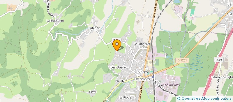 localisation de l'entreprise MONSIEUR AYMERIC AVINAIN  ENTRELACS