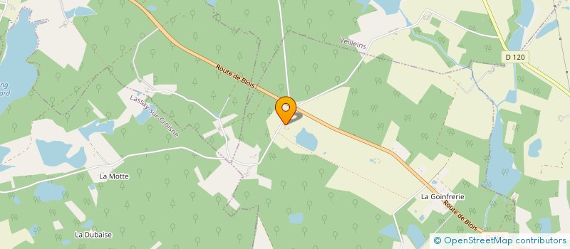 localisation de l'entreprise MONSIEUR AYMERIC AVONTS  PRUNIERS-EN-SOLOGNE