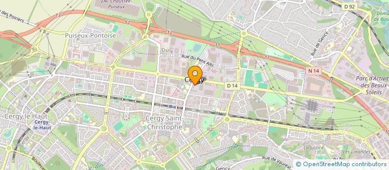 localisation de l'entreprise MONSIEUR AYMERIC BENARD  CERGY