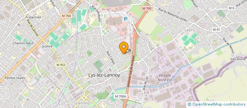 localisation de l'entreprise MONSIEUR AYMERIC BEUNAICHE  LYS-LEZ-LANNOY