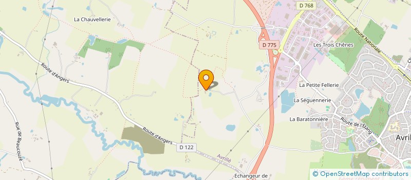 localisation de l'entreprise MONSIEUR AYMERIC BOGUAIS DE LA BOISSIERE  AVRILLE