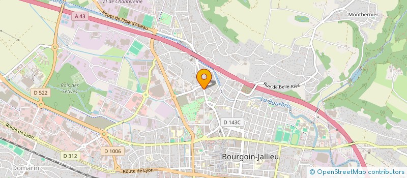 localisation de l'entreprise MONSIEUR AYMERIC BORTOT à BOURGOIN-JALLIEU