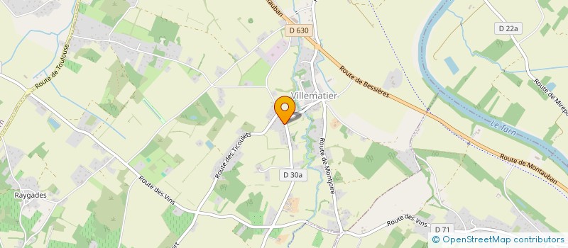 localisation de l'entreprise MONSIEUR AYMERIC BOURGADE  VILLEMATIER