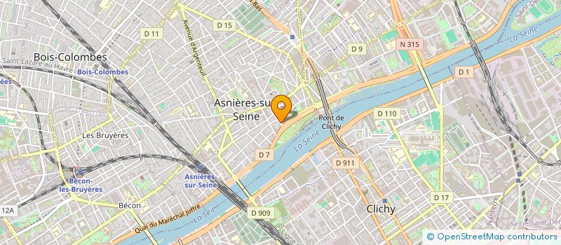 localisation de l'entreprise MONSIEUR AYMERIC BOURGEOIS  ASNIERES-SUR-SEINE