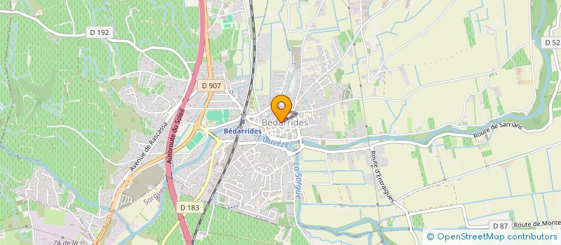 localisation de l'entreprise MONSIEUR AYMERIC BOUTIBOU  BEDARRIDES