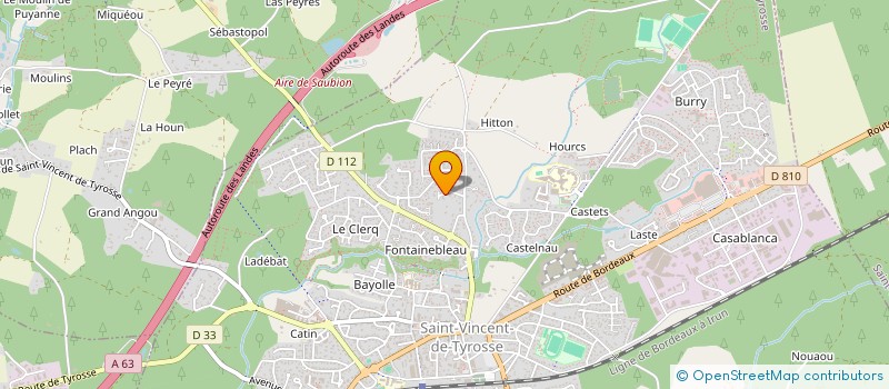 localisation de l'entreprise MONSIEUR AYMERIC BUCHET à SAINT-VINCENT-DE-TYROSSE