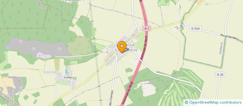 localisation de l'entreprise MONSIEUR AYMERIC BURCKEL DE TELL  VILLENEUVE-SUR-VERBERIE