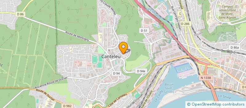 localisation de l'entreprise MONSIEUR AYMERIC CARRE  CANTELEU