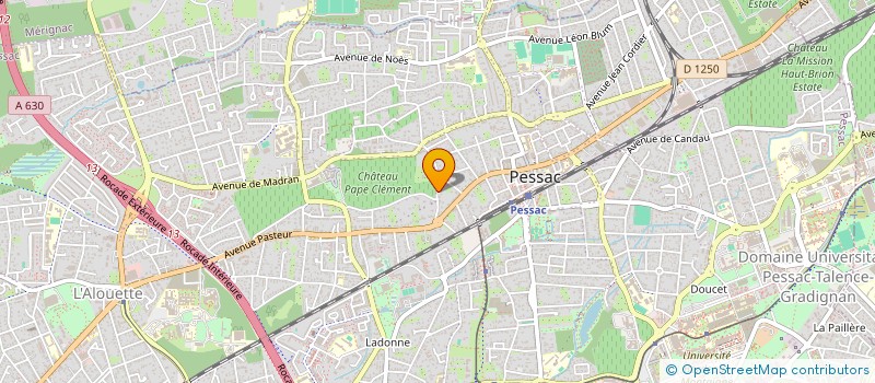 localisation de l'entreprise MONSIEUR AYMERIC CASTAING à PESSAC