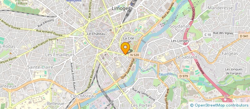 localisation de l'entreprise MONSIEUR AYMERIC CHASSIN à LIMOGES